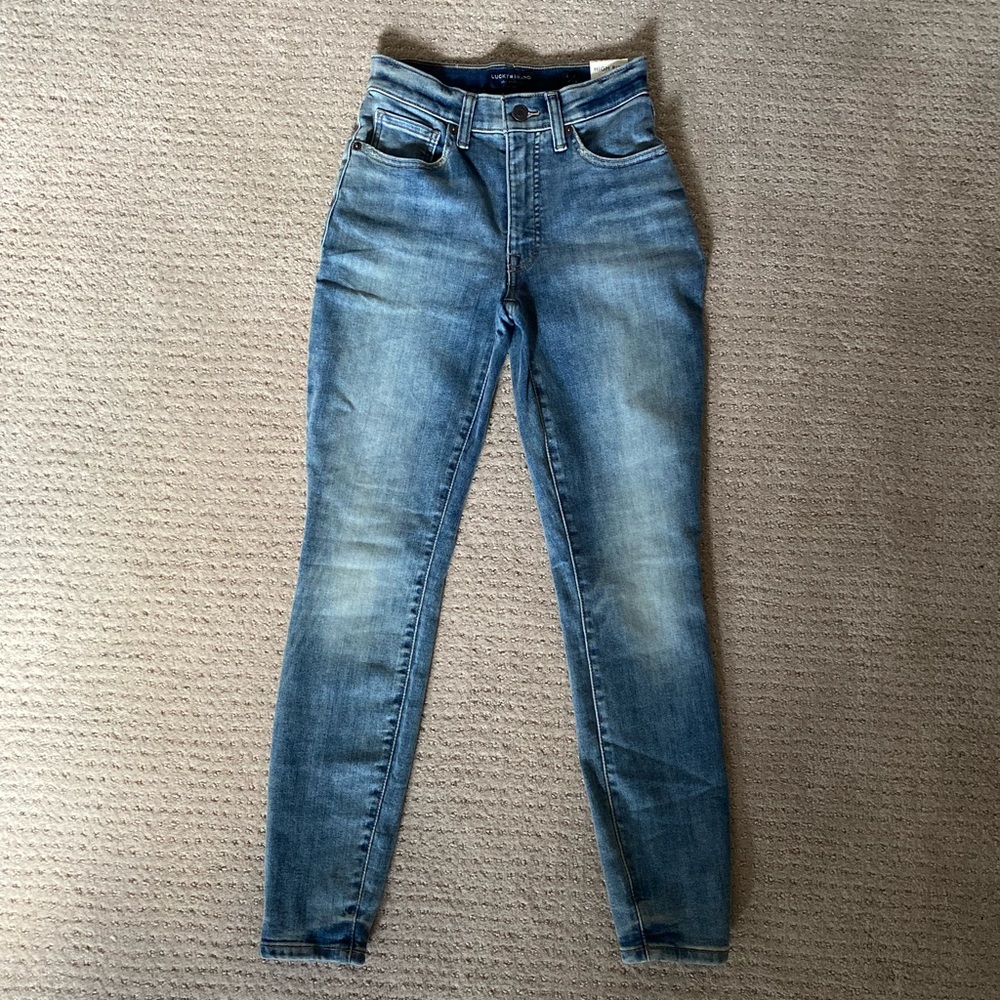 Lucky Brand Bridgette High Rise Skinny Jeans